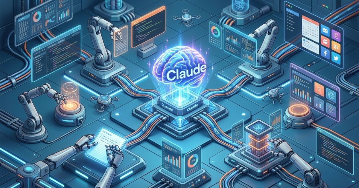 ارتباط هوش مصنوعی Claude از طریق پروتکل MCP با ابزارهای دیجیتال