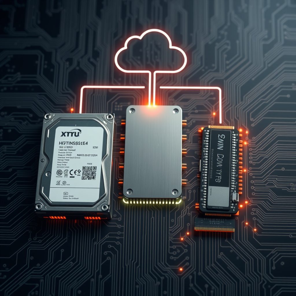 راهنمای جامع انتخاب حافظه ذخیرهسازی: HDD، SSD، NVMe یا Cloud؟