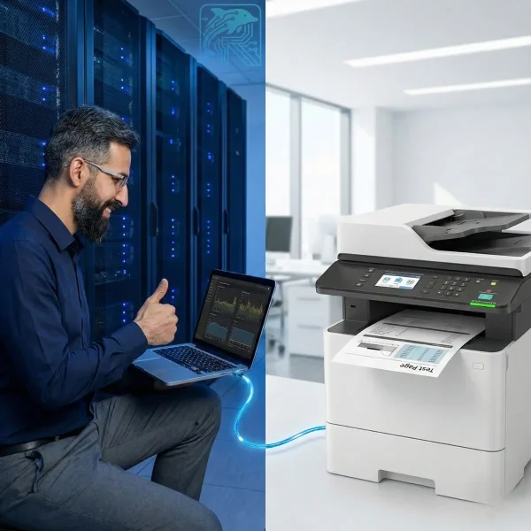 نصب تخصصی درایور پرینتر و اسکنر از راه دور با AnyDesk