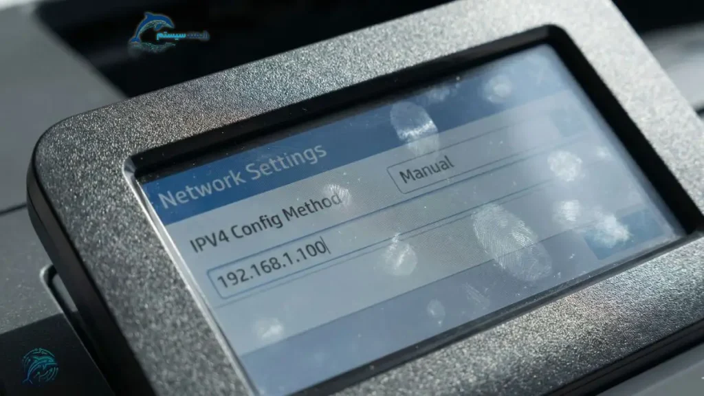 تنظیم آی پی استاتیک روی پنل پرینتر HP M527