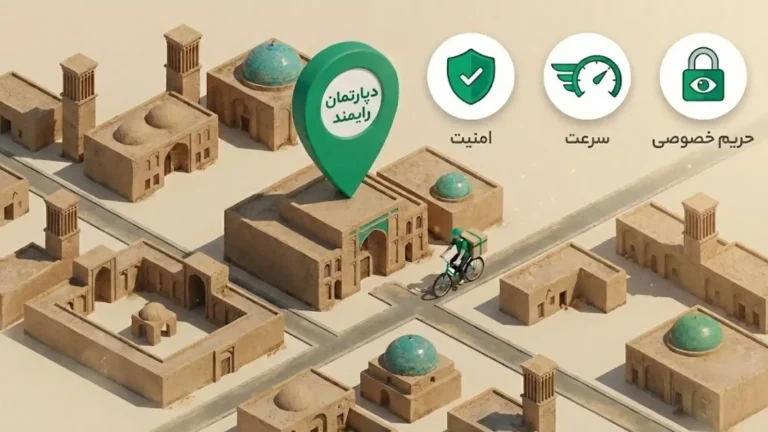 لوکیشن رایمند شاپ در یزد - تعمیرات لپ‌تاپ