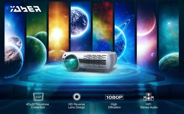 پروژکتور YABER Y30 با روشنایی 15000 لومن و پشتیبانی 4K